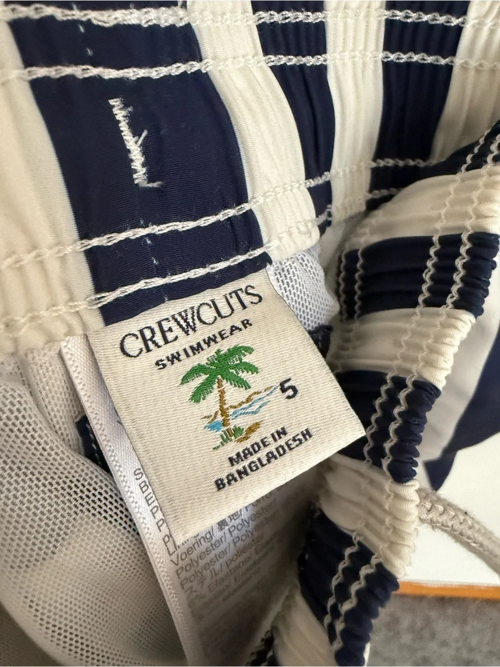 Crewcuts by J. Crew - size 5 - striped swimsuit